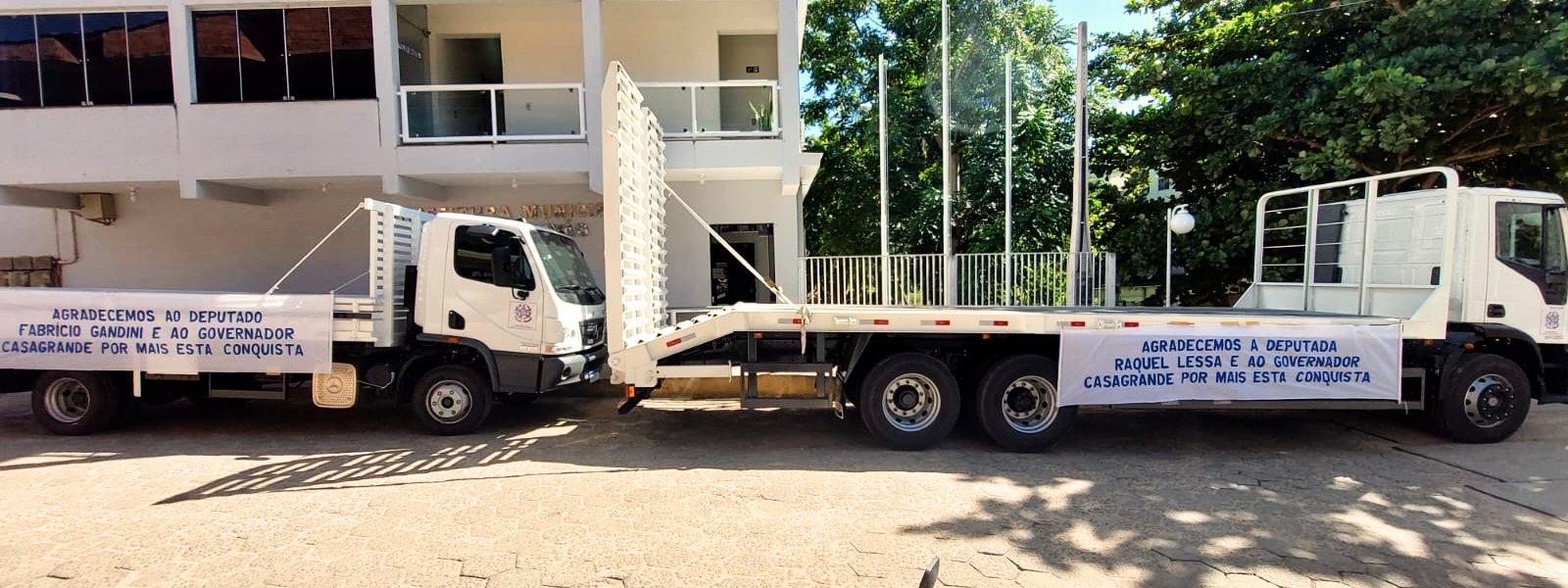 Município recebe caminhões para alavancar agricultura familiar