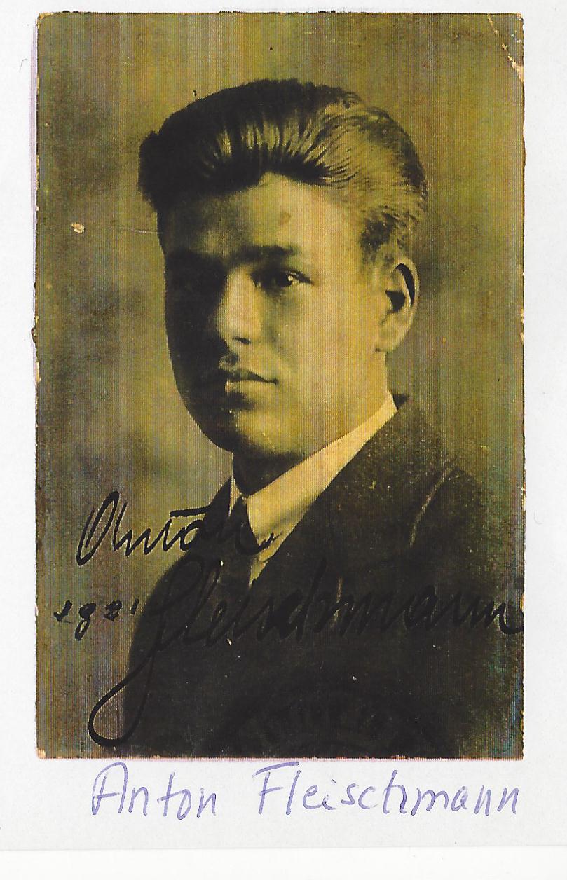 Anton Fleishmann - Fota Fleishmann, primeiro dentista de Vila Pavão