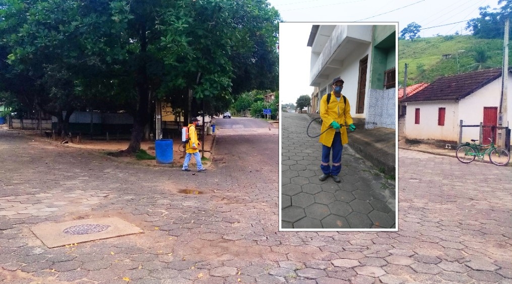 No último fim de semana foram desinfectadas as ruas dos distritos de Todos os Santos  e Praça Rica.