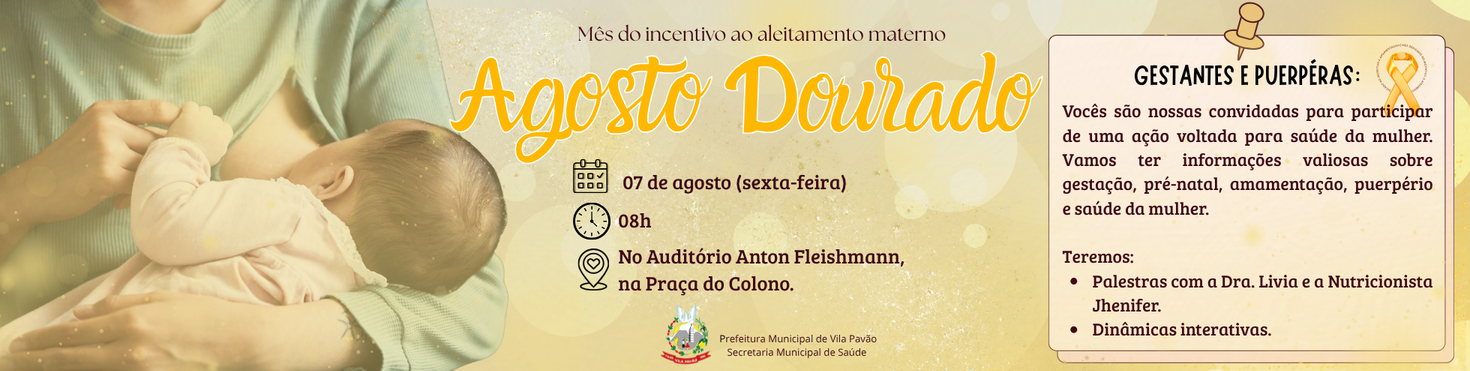 AGOSTO DOURADO - ALEITAMENTO MATERNO