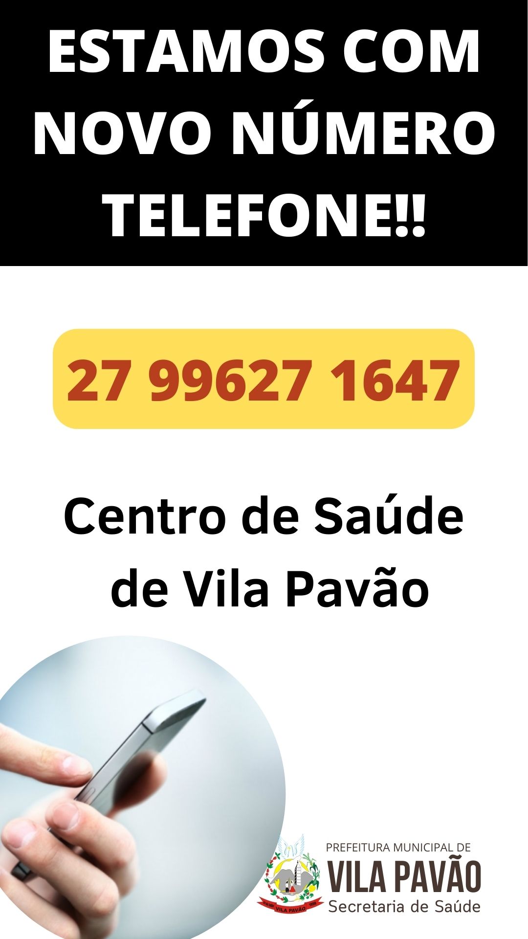 TELEFONE CENTRO DE SAÚDE