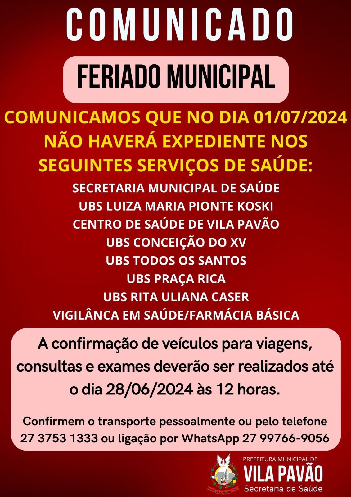 COMUNICADO
