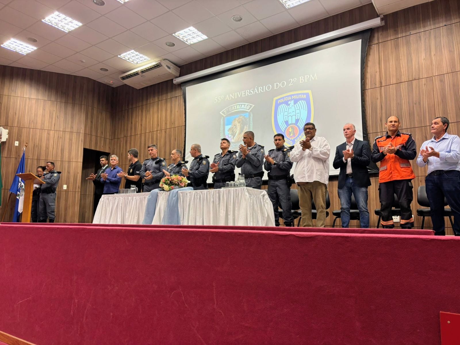 Prefeito Municipal participa da solenidade dos 55 anos do 2º BPM e destaca parceria com a Polícia Militar