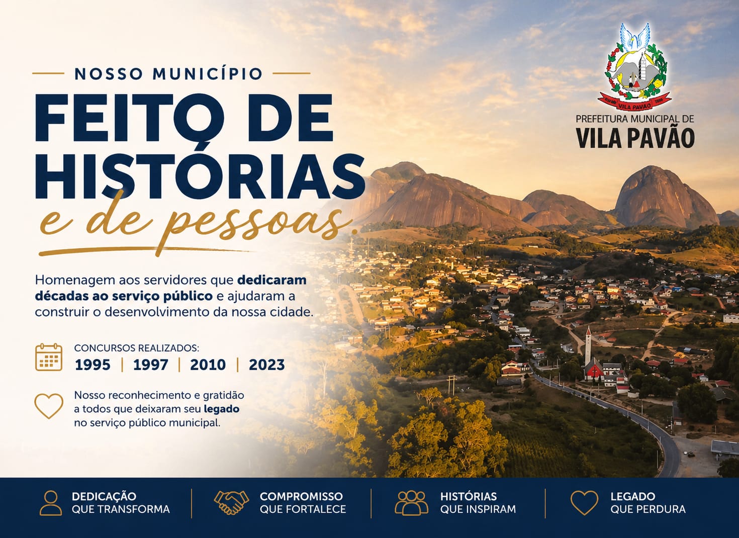 Imagem da notícia: Servidores que ajudaram a construir a história do município se aposentam após décadas de dedicação ao serviço público