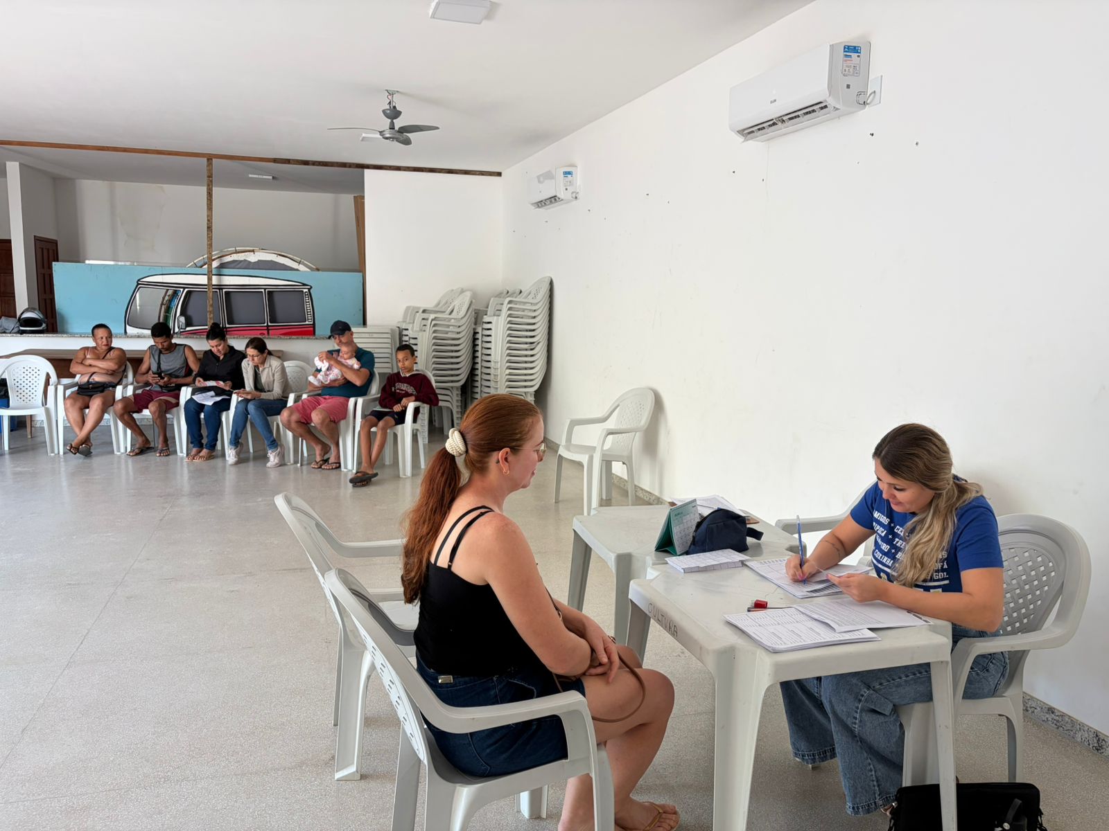 Imagem da notícia: Mobilização de vacinação na Praça do Colono amplia acesso à imunização e reforça importância da prevenção em Vila Pavão